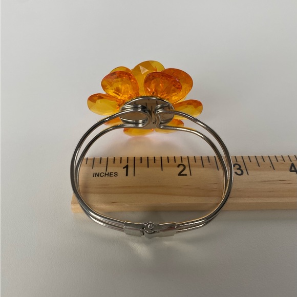 Orange Flower Bracelet Cuff - Picture 4 of 4